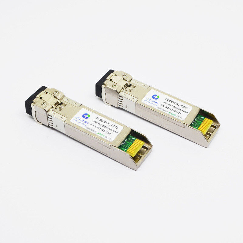 60km SFP+ Fiber Optic Ethernet Transceiver 1330 Nm 10G MSA Compliant